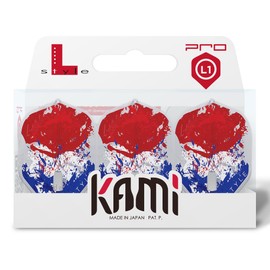 L-Style Jelle Klaasen Flights V6 L1 Pro Kami / L1 EZ Signature Champagne Flights by Thor-Sports in Standard Shape/L-Flight (L1 Pro Kami V6-CLW, 1 Set (3 Flights)