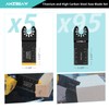 AMZBSAW 100 PCS Blades, Titanium and High Carbon Steel Saw