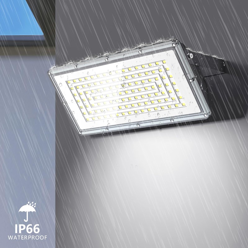 TOPAUBUB 100 W LED Floodlight Outdoor 10000 LM 1 Piece