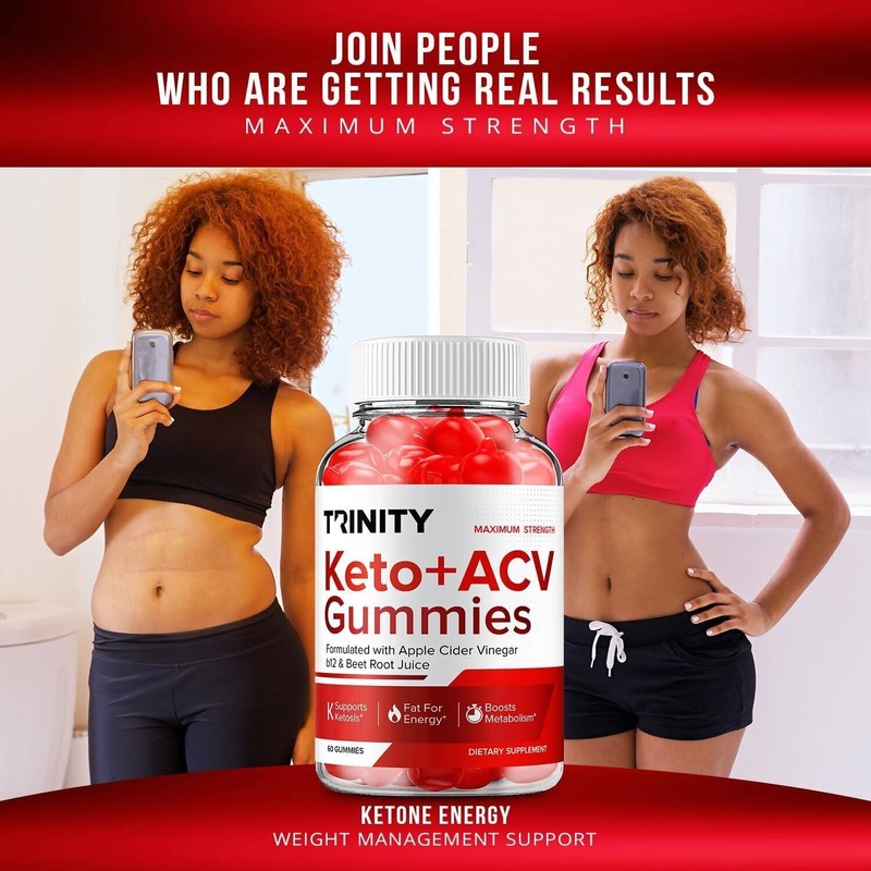 Rillvo (5 Pack) Trinity Keto ACV Gummies Trinity ACV Keto