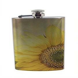 Sunflower Yellow - Stainless Steel Liquor Flask