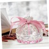 DOITOOL Elegant Princess Crown Ring Jewelry Box Holder for Rings