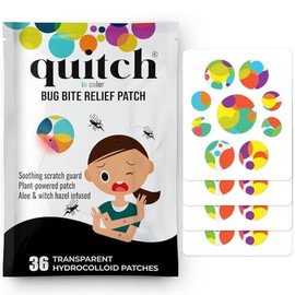 Quitch - Parche para aliviar la picazón de mosquitos, tratamiento de picadura de insectos después de la mordedura, alternativa de crema antipicazón, alivio de la picadura de insectos, crucero, viajes