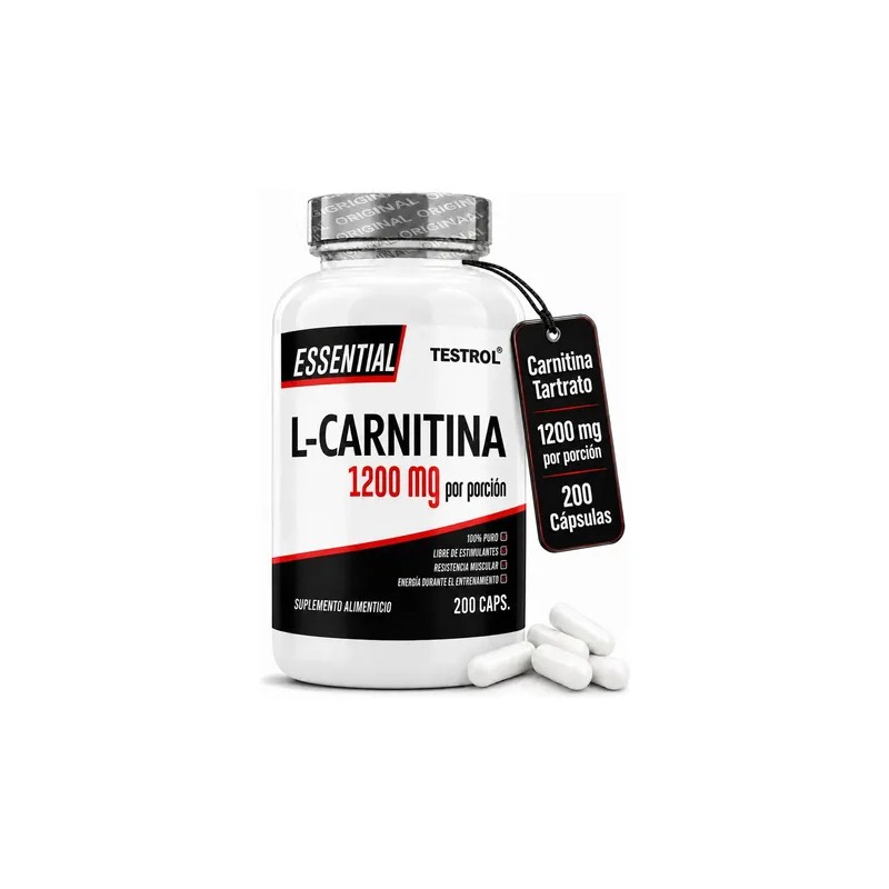 Carnitina Essential 1200mg Alta Concentración Sabor Apoyo Uso Deportivo Eficiente