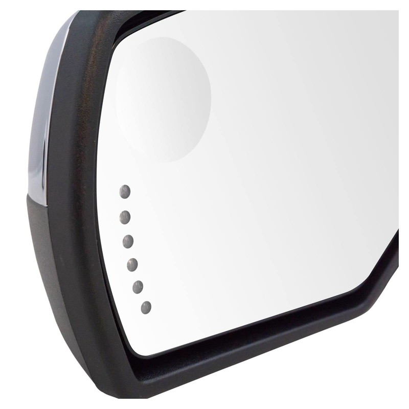 Mirror Power Folding Heated Memory Signal Puddle Chrome Left LH