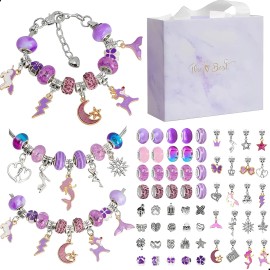 Juego De Hacer Pulsera Con Cuentas De Cristal Diy Para Niña