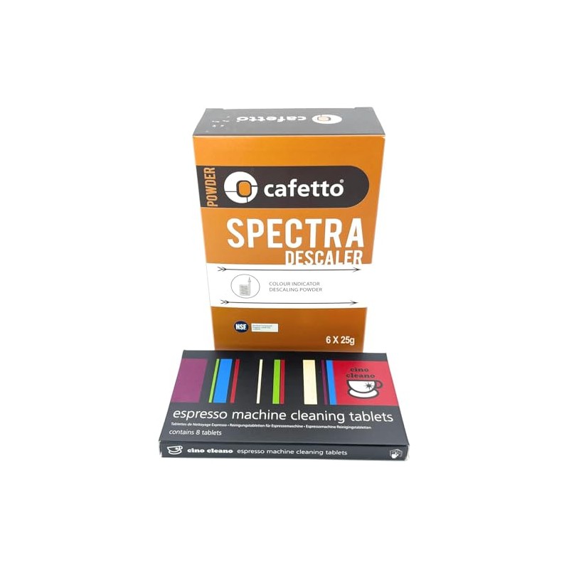 Cino Cleano Espresso Machine Cleaning and Descaling Bundle of 8