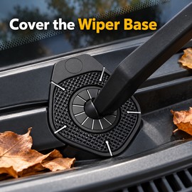 Silicone Windshield Wiper Base Covers for Blocking Leaves and Debris – Flexible Dust Guards for Daily Parking (4 Pcs)