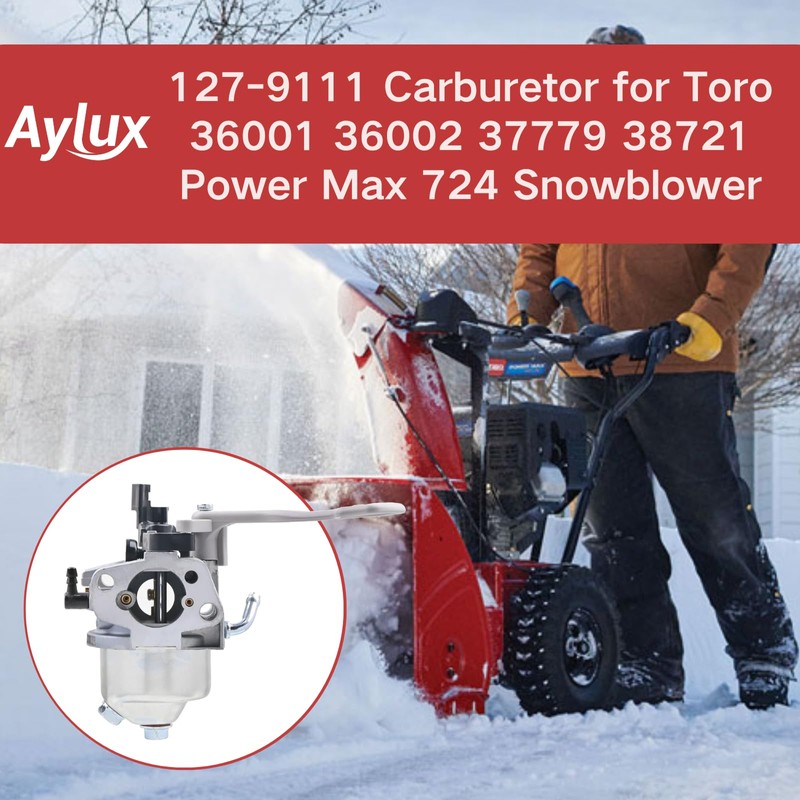 Aylux 127-9111 Carburetor for Toro 36001 36002 37779 38710 38711