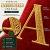 Letter M Red Christmas Stocking Embroidered Plush Xmas Stocking for