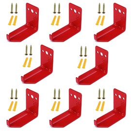 Wall Mount Bracket for Fire Extinguishers up to 20 lbs - Fits Large & Small Dry Chemical and Water Extinguishers (8 pcs)