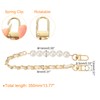 sourcing map Leather Wristlet Strap, 350mm/14-inch Imitation Pearl Short Handle