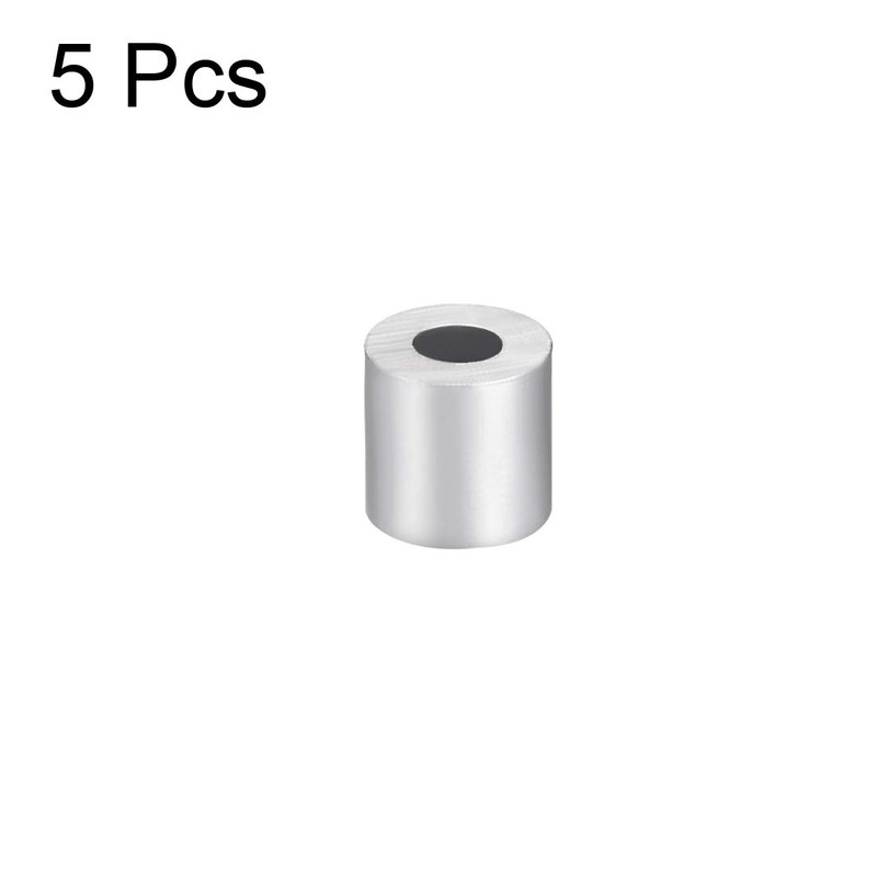 uxcell Aluminum Wire Rope Stop Sleeve Round Cable Ferrule Loop