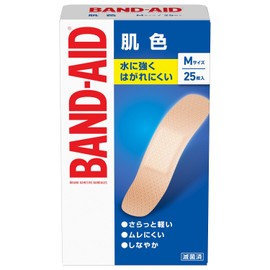 BAND-AID(バンドエイド) 救急絆創膏 肌色タイプ Mサイズ 25枚