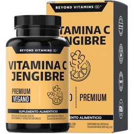 Beyond Vitamins | Vitamina C potenciada con antioxidantes y anti-inflamatorios, Jengibre, Equinácea, Ajo, Orégano, Zinc y Vitamina D3, Cápsulas veganas (60 Cápsulas)