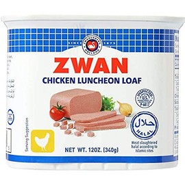Zwan Luncheon Halal Meat, Chicken Luncheon loaf, 12 Ounce (4 Pack)