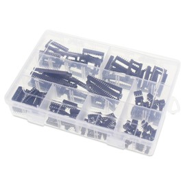 OCR 100Pcs 2.54mm Pitch Dual Row DIP IC Sockets Solder Type Adaptor Set, 6,8,14,16,18,24,28,40Pin 8 Types IC Socket Adaptor Connector