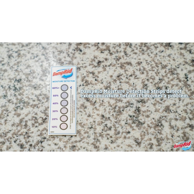 DampRid Moisture Detection Strips, 5-Pack, Single-Use Humidity Indicators