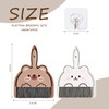 FDGGT 2 Sets Dustpan Broom and 2 Pieces Transparent Hooks,