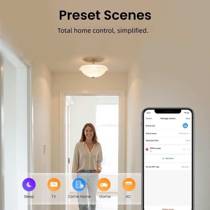 BroadLink RM5plus Smart Infrared Remote, All-in-One Universal Control Hub with