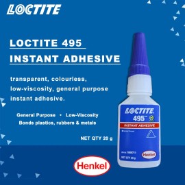 Loctite 495 Instant Adhesive White General Purpose Low Viscosity Fast Bonding