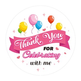 120pcs Thank You Celebrating Stickers, 2 Inch Gift Labels, Party Favors, Baby Shower Wedding Packaging