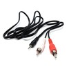 DRUT 1.5m 2.5mm 4 pole Jack to 2 x RCA