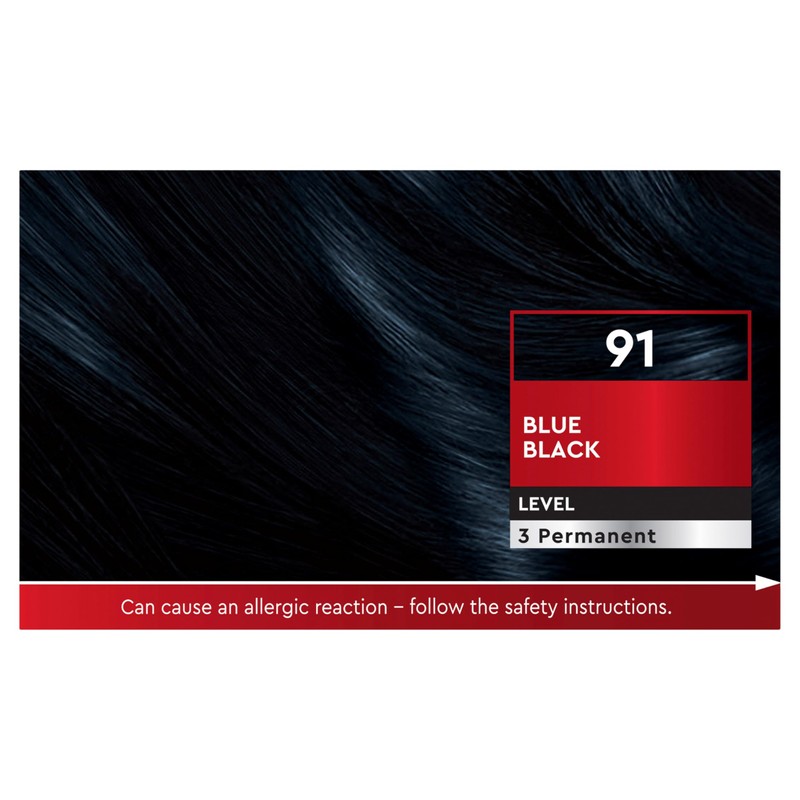 Schwarzkopf Brilliance, Permanent Hair Colour, 91 Blue Black