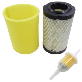 796031 Air Filter Kit with Pre-Filter & Fuel Filter for Briggs Stratton, John Deere D100-D140 E100-E130, Husqvarna YTH YTA TS Mowers, Replaces for MIU14395 GY21435 591334 691035 Engine Tune-Up
