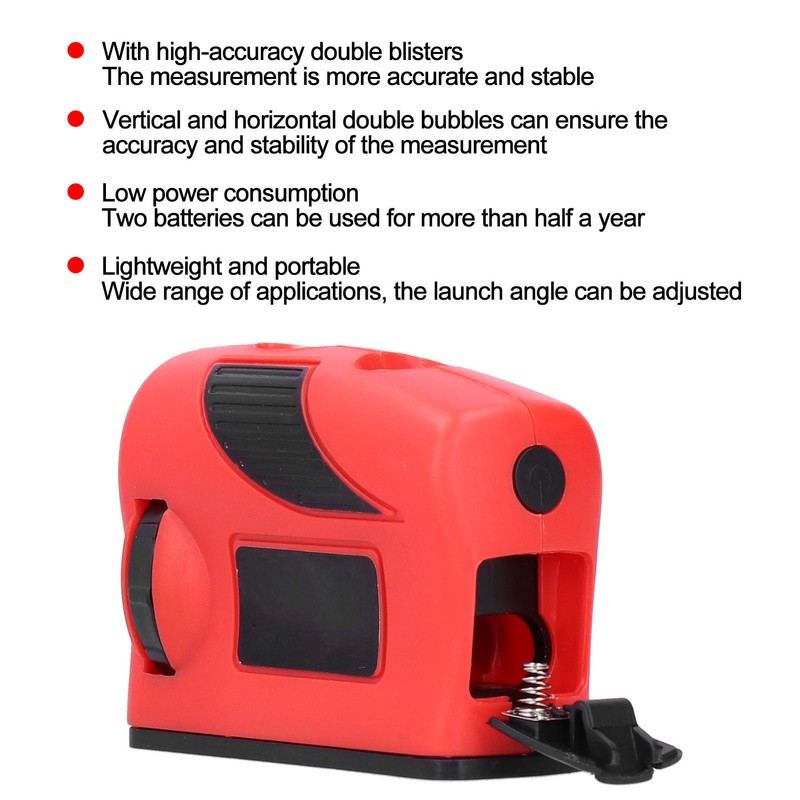 Laser Bubble Level Ruler 4 in 1 ABS Multi Function