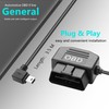 CERRXIAN Mini OBD Power Cable, OBD to 90 Degree Mini