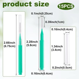 HINZIC 15pcs Shower Head Cleaner Brushes, Small Gap Hole Showerhead Cleaner Pick, Anti-Clogging Shower Nozzle Cleaning Nozzle for Household Bathroom Kitchen Crevices