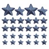 PATIKIL Sequin Star Iron on Patches, 28 Pcs Sew on Applique Patch Embroidery Sequin Glitter Patches for DIY Shoes Clothes Hats Backpacks Costume, Dark Blue
