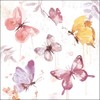 Ambiente Serviette Lunch 33 x 33 cm Butterfly Collection Rose