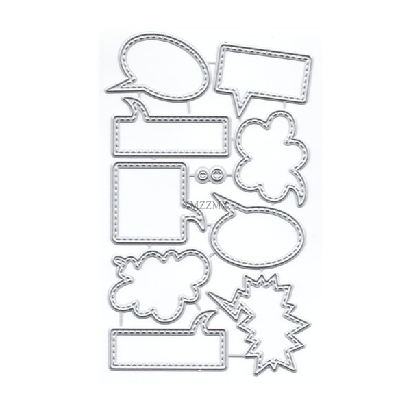 XMZZMX Lace Dialog Box Metal Cutting Dies for Card Making,