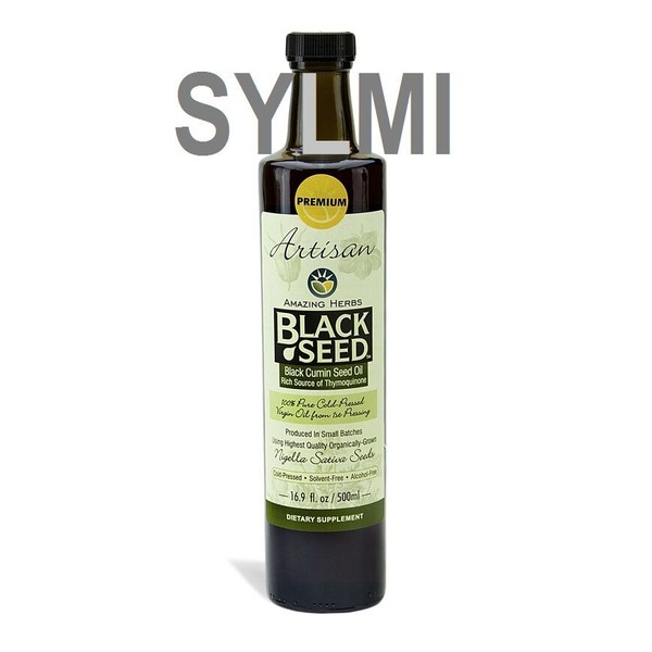 Premium 16.9oz ORGANIC Pure BLACK SEED OIL Cold Pressed Cumin 500ml Glass Bottle