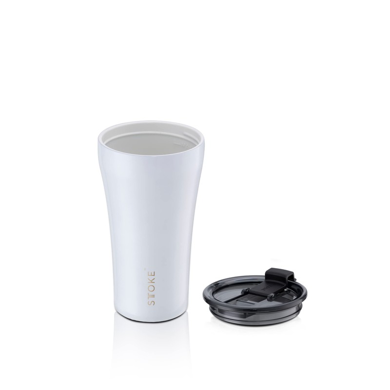 Sttoke Leakproof Ceramic Reusable Coffee Cup 12 oz - Angel