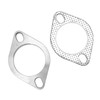 2PCS 2 Bolt 2.5in Exhaust Flange Connection Kit Stainless Steel