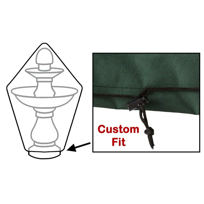 LAMINET Fountain Cover - Green - 48" D x 61"