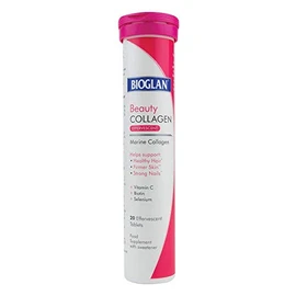 Bioglan Collagen Effervescent | 1000mg | Hydrolysed Marine Collagen | Biotin | Selenium & Vitamin C | 20 Berry Flavoured Effervescent