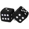 Sumex JUMBO20 Plush Dice Large, Black, 9 x 9 cm