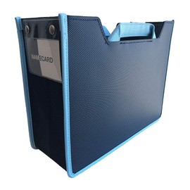 Kokuyo File Box, Tote Type, S2, Navy x Light Blue, S2 Kaha - TB11-2