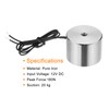 uxcell Round Solenoid Electromagnet DC 24V 180N 44LB/20Kg Electric Magnet