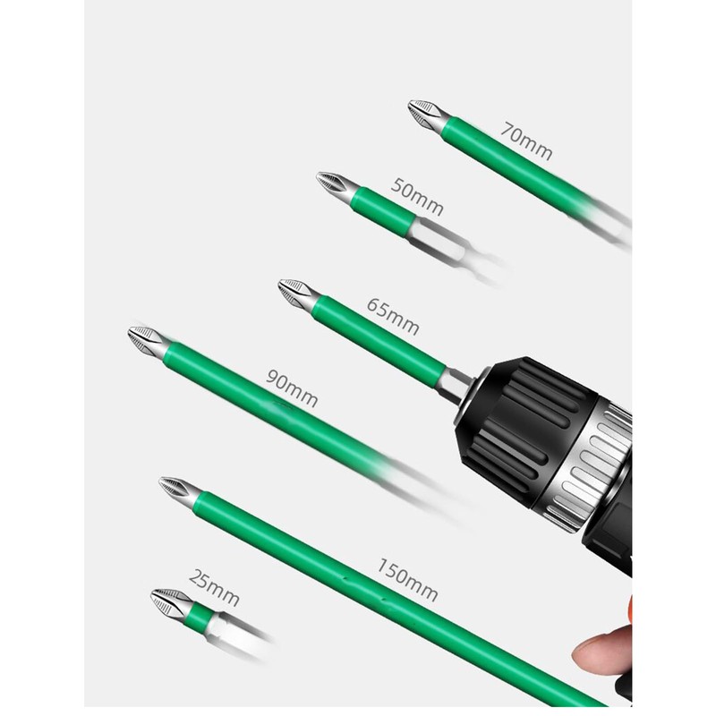 Strong Magnetic Durability Screwdriver Drill Bit Set, Anti-Slip Magnetic Electric