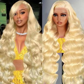Arsoya 613 13x6 Lace Front Wig Human Hair 30 Inch 210 Density Blonde Wig Human Hair Body Wave Lace Front Wigs Human Hair Pre Plucked 613 HD Lace Front Wigs Human Hair