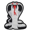 Large Cobra Back Patch Black - 18.2 x 22.8 cm