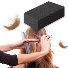헤어컷 머리카락 소형 스폰지 얼굴 털이개x15개 사각 스펀지 검정 Haircut Hair Small Sponge Face Puffs x15 Square Sponge Black [Facial hair]