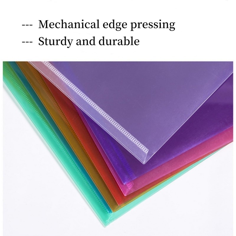 Plastic Wallets A5 Folders 8Pcs Assorted Colours Document Folders with