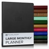 Gallery Leather Large Monthly Planner 2026, Elegantly Bound Calendar Planner