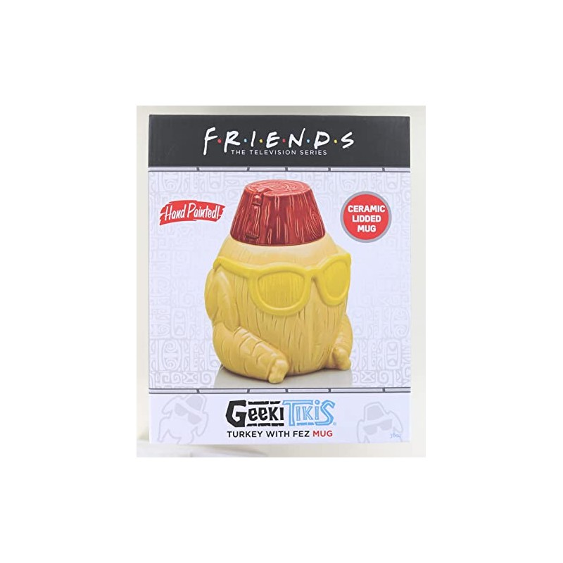 Geeki Tikis Friends Turkey With Fez 36oz Ceramic Mug